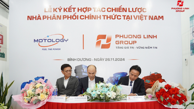 Lễ ký kết hợp tác chiến lược giữa Động cơ điện Motology và Phương Linh Group