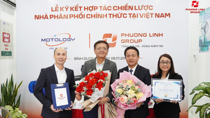 Lễ ký kết hợp tác chiến lược giữa Động cơ điện Motology và Phương Linh Group
