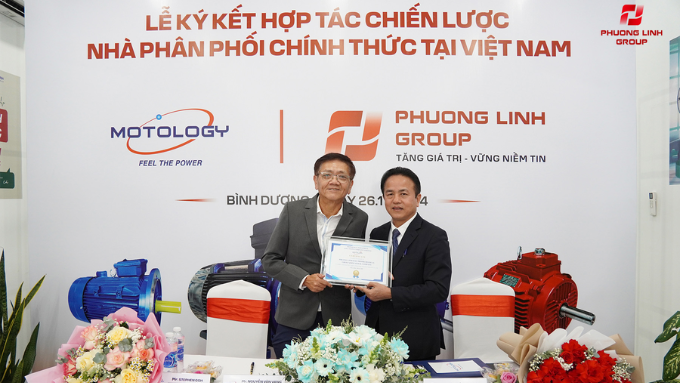 Lễ ký kết hợp tác chiến lược giữa Động cơ điện Motology và Phương Linh Group